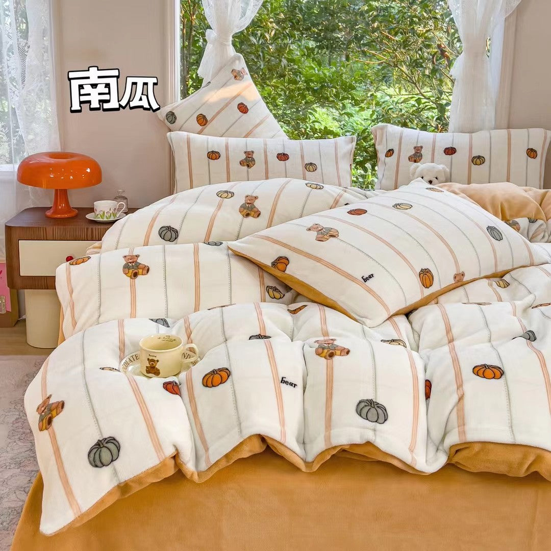 「四件套」秋冬主推款·优质双面牛奶绒