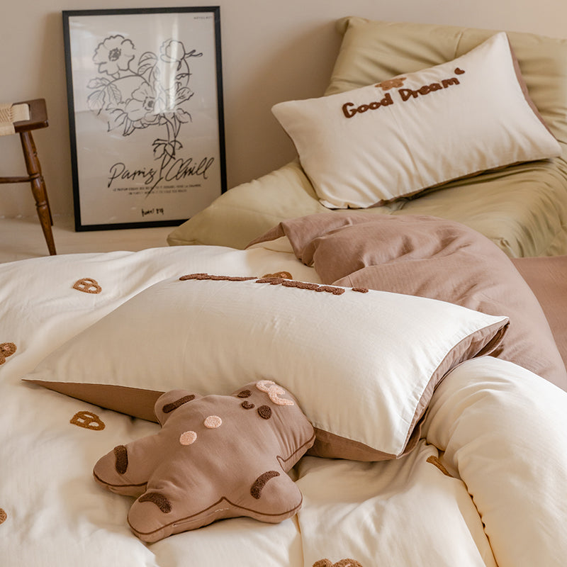 「四件套」A类婴儿级别纯棉抑菌双层纱+毛巾绣-GoodDream