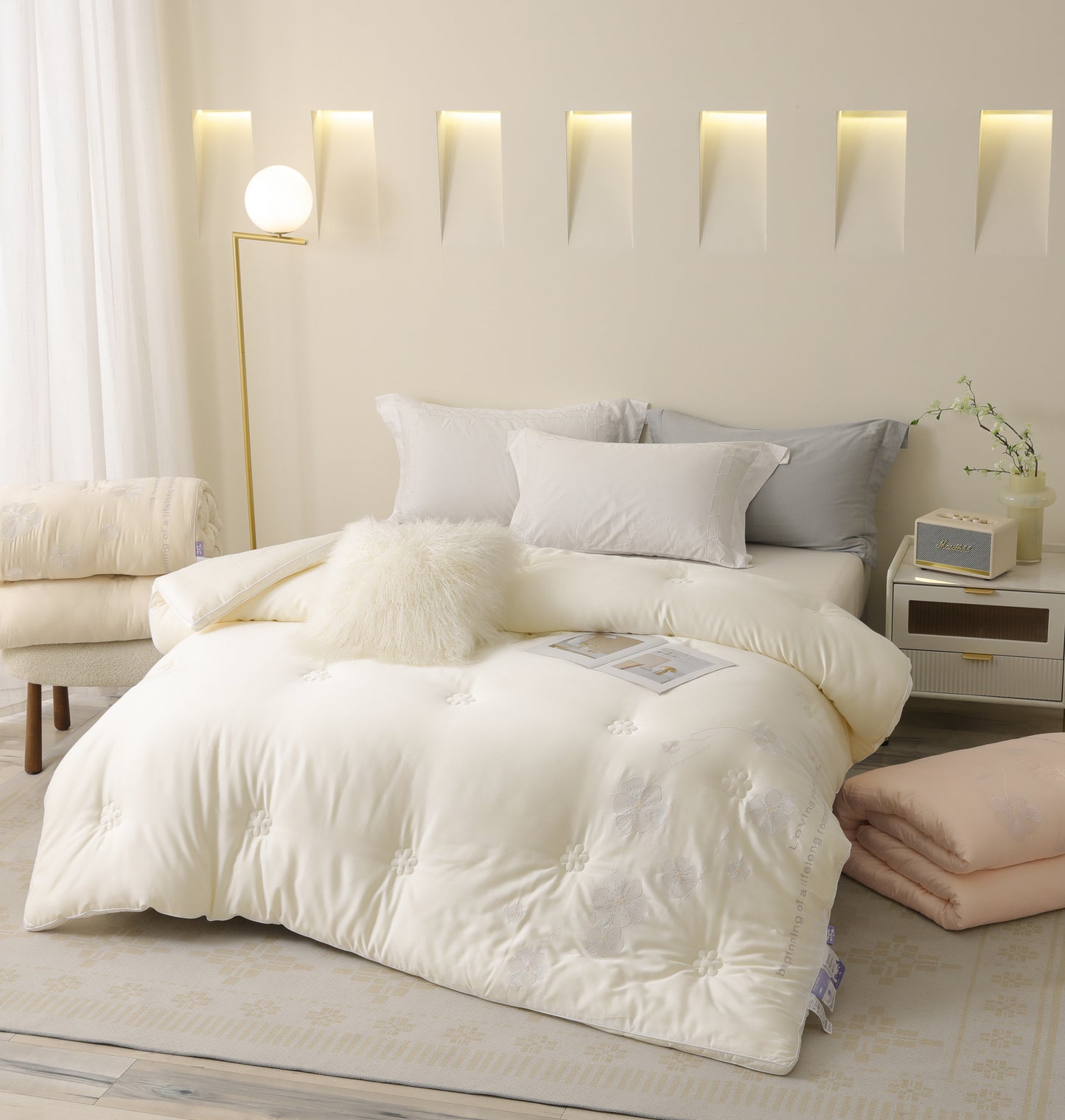 繁花牛奶糯糯被 冬被