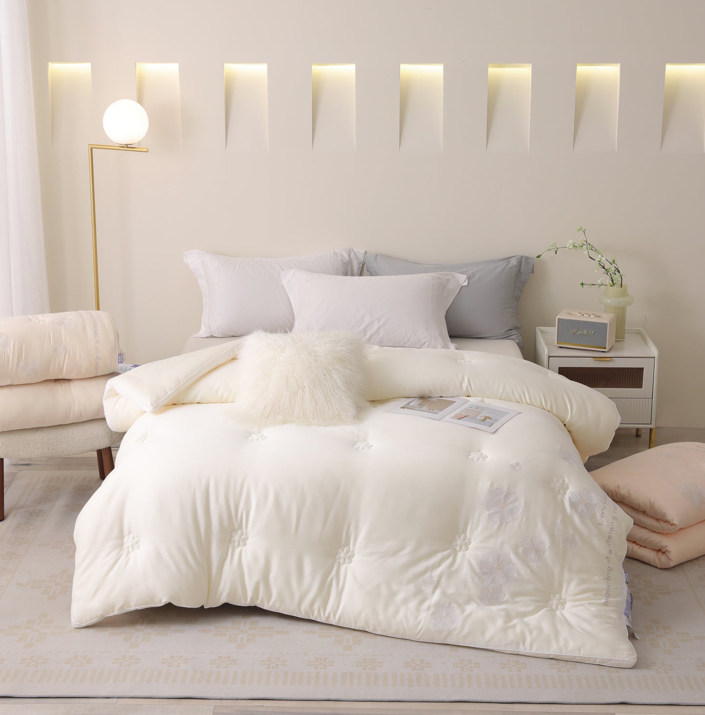 繁花牛奶糯糯被 冬被